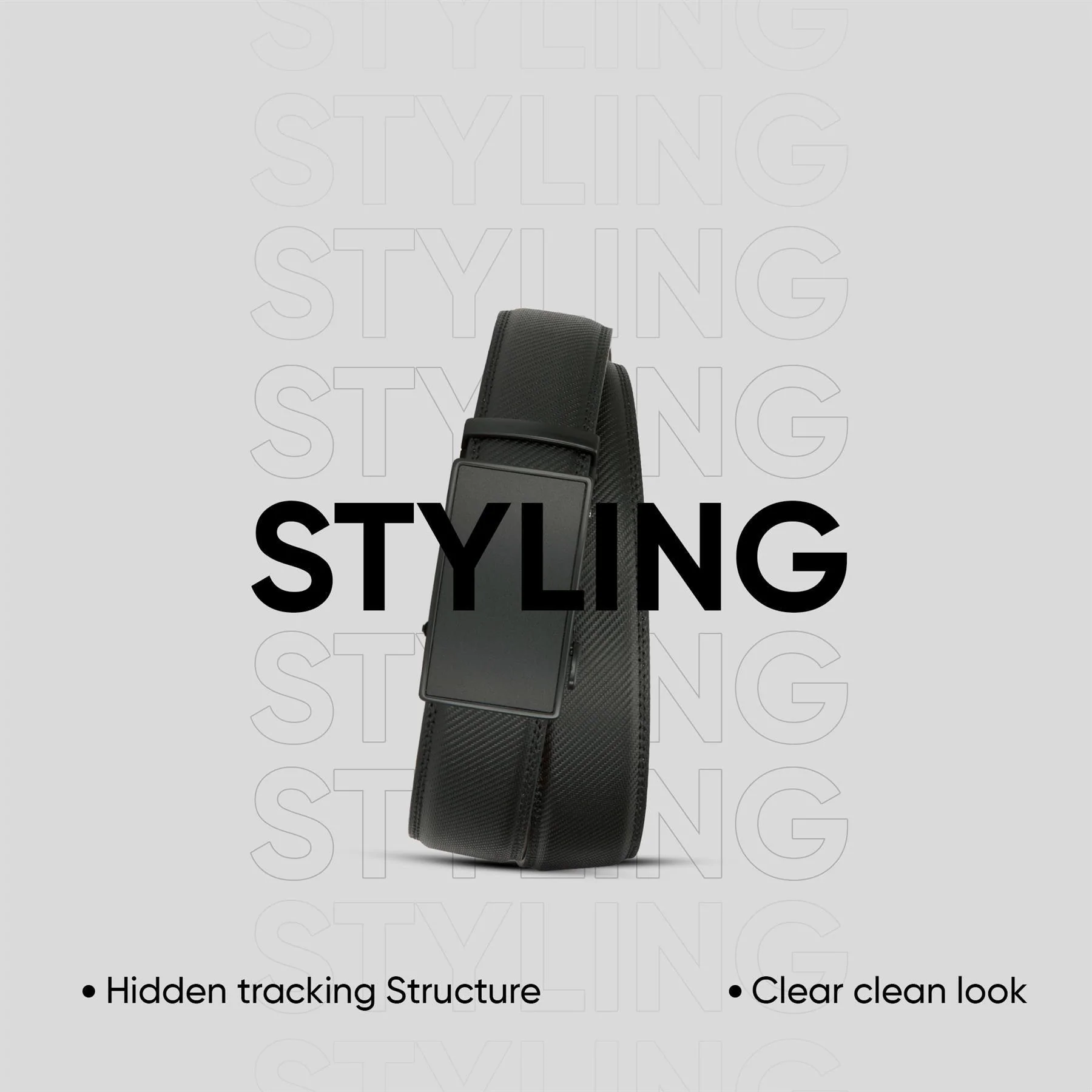 Mens Leather Black Belt Ratchet Trouser Jeans Dress 35MM Trim To Fit Any Size - Image 3