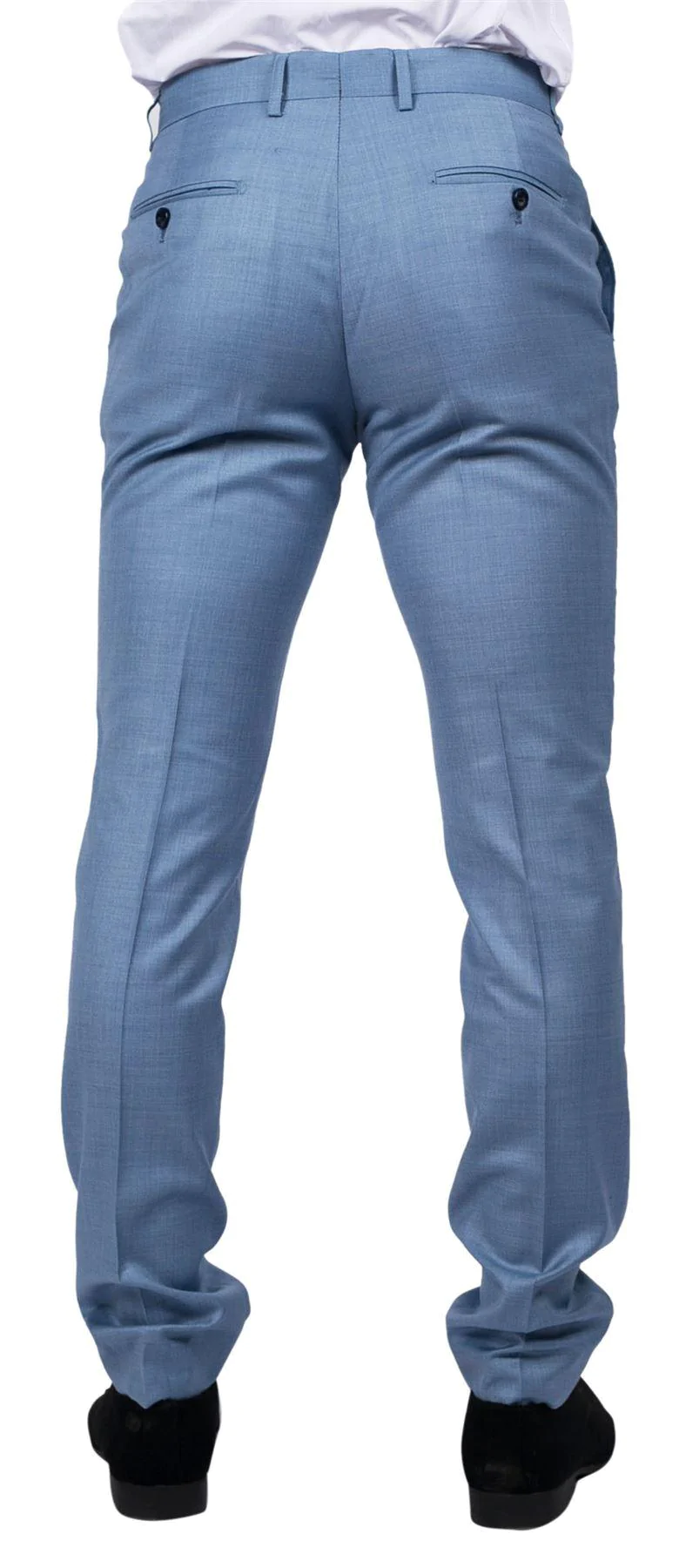 Charles โ Menโs Light Blue Summer Trousers - Image 2