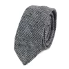281 – Men’s Grey Herringbone Tweed Wool Tie & Handkerchief 2″