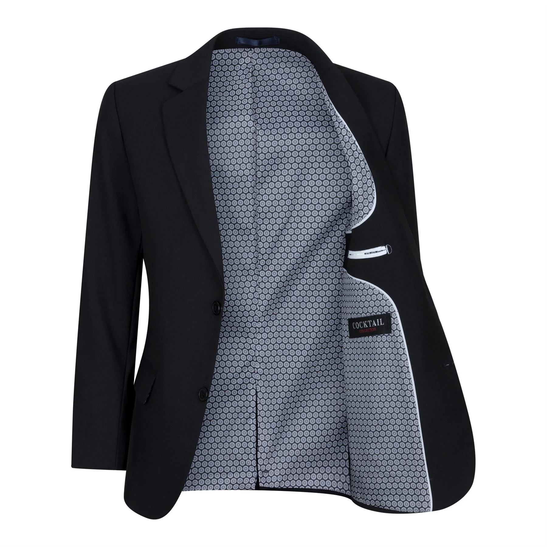 Boys Black 5 Piece Suit Blazer Waistcoat Shirt Tie Trousers Wedding Funeral - Image 5