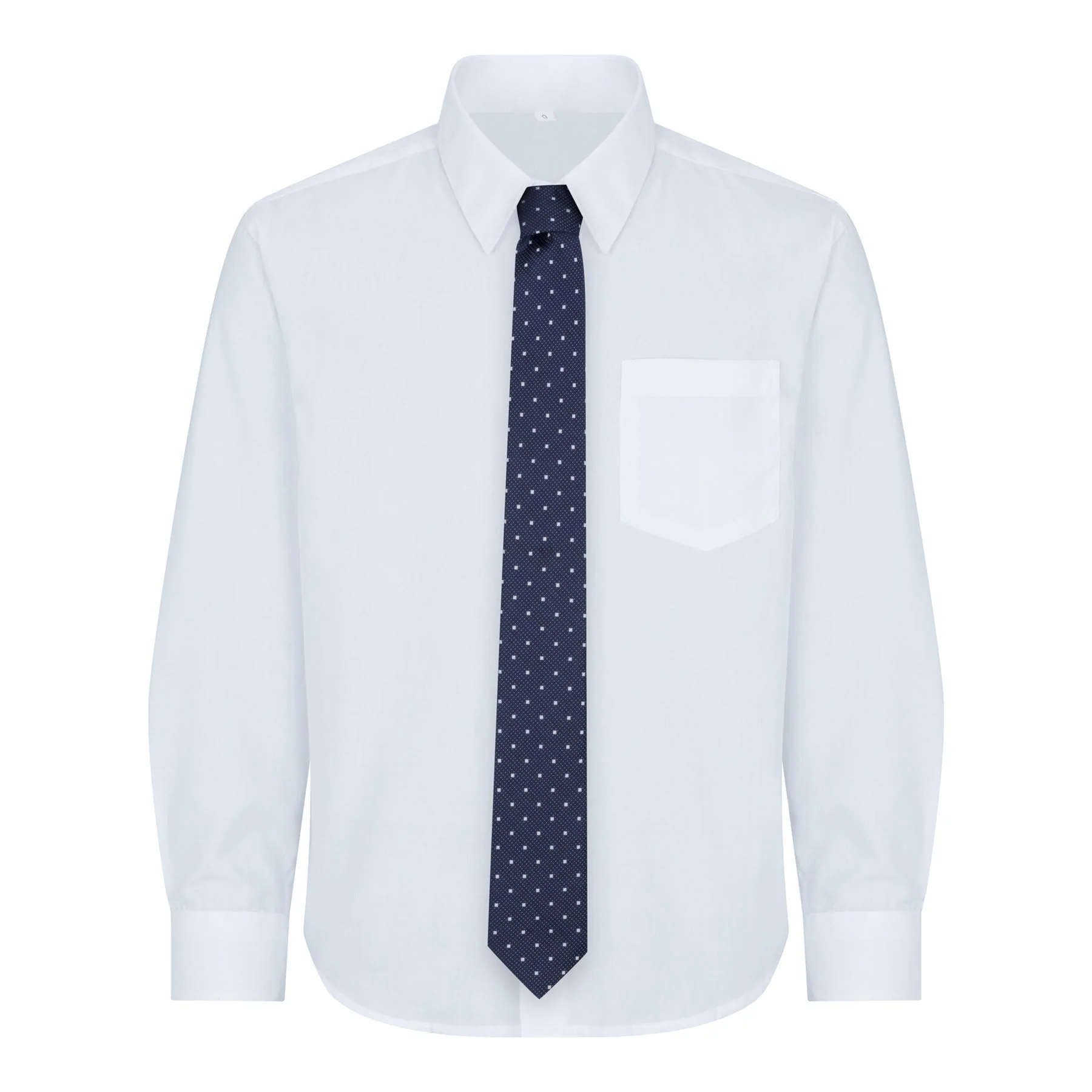 Boys Navy Blue 5 Piece Suit Blazer Waistcoat Shirt Tie Trousers Wedding Party - Image 4