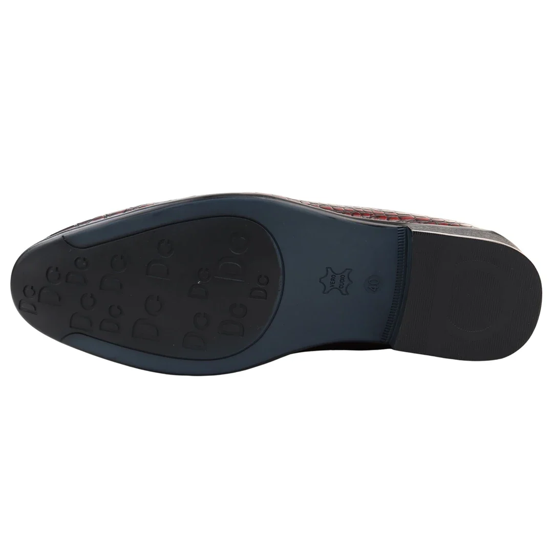 Men’s Slip On Formal Red Loafers - Image 6