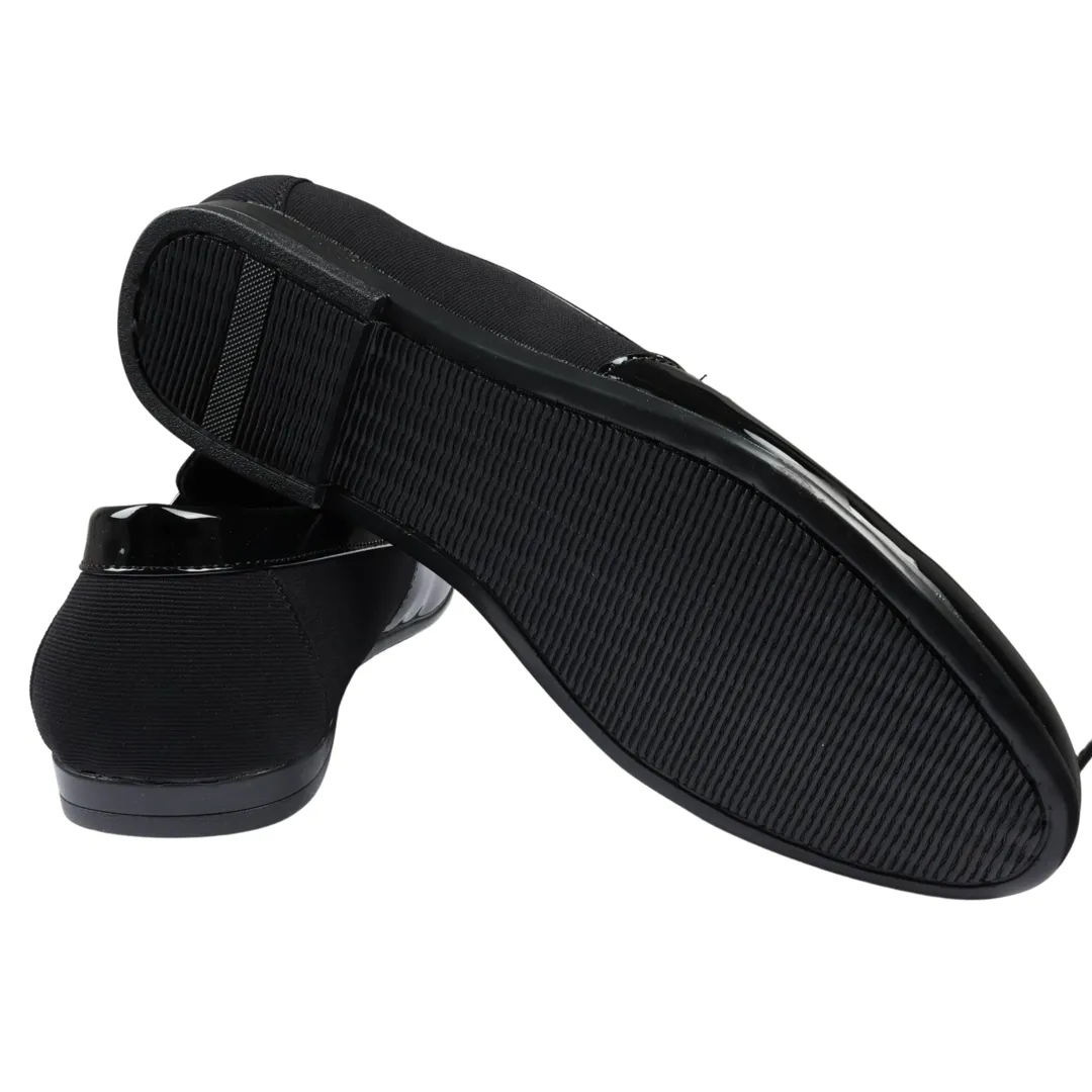 Men’s Slip On Lightweight Black Loafer Shoes - Image 6