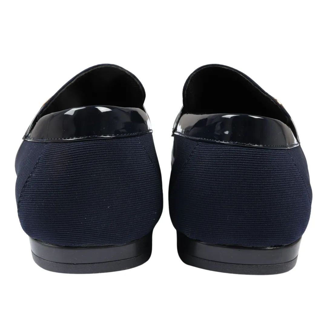 Men’s Slip On Lightweight Navy Loafer Shoes - Image 4