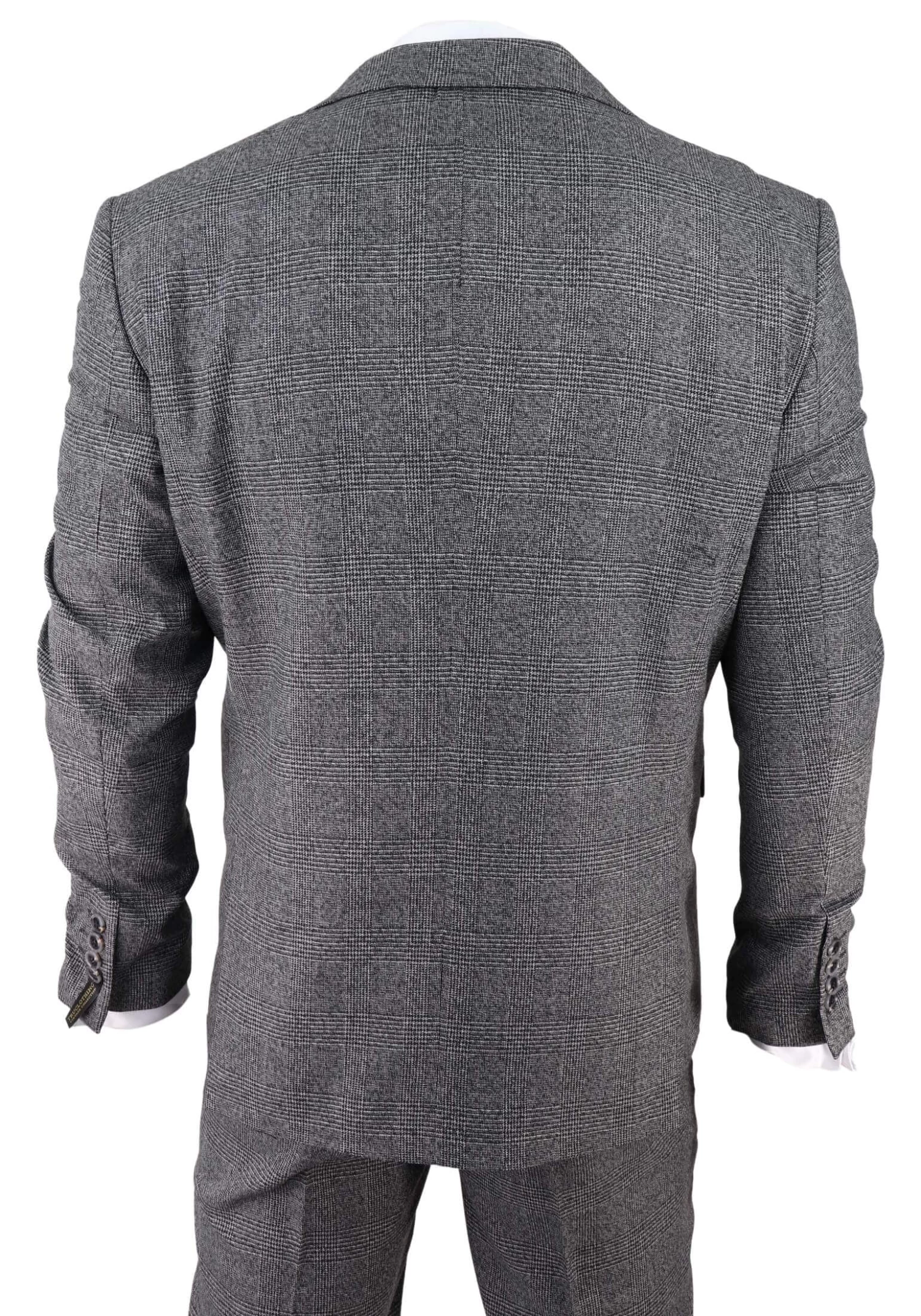 Men’s Grey Glen Check 3 Piece Suit - Image 6
