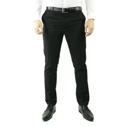 Men’s Black Tuxedo Trousers Wedding Prom Stripe Satin Stripe