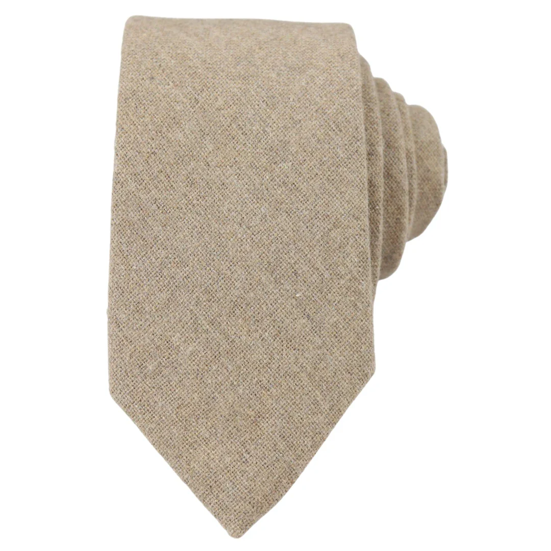 Camel Beige Oak Tweed Tie Hankie Handkerchief 2β³ - Image 3