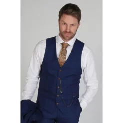 Alex – Men’s Navy Waistcoat