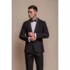 Aspen – Men’s Plain Black Tuxedo Blazer