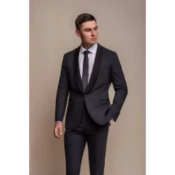 Aspen – Men’s Plain Navy Tuxedo Blazer