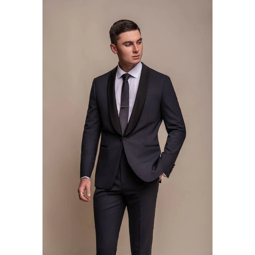 Aspen – Men’s Navy Tuxedo 2 Piece Wedding Suit