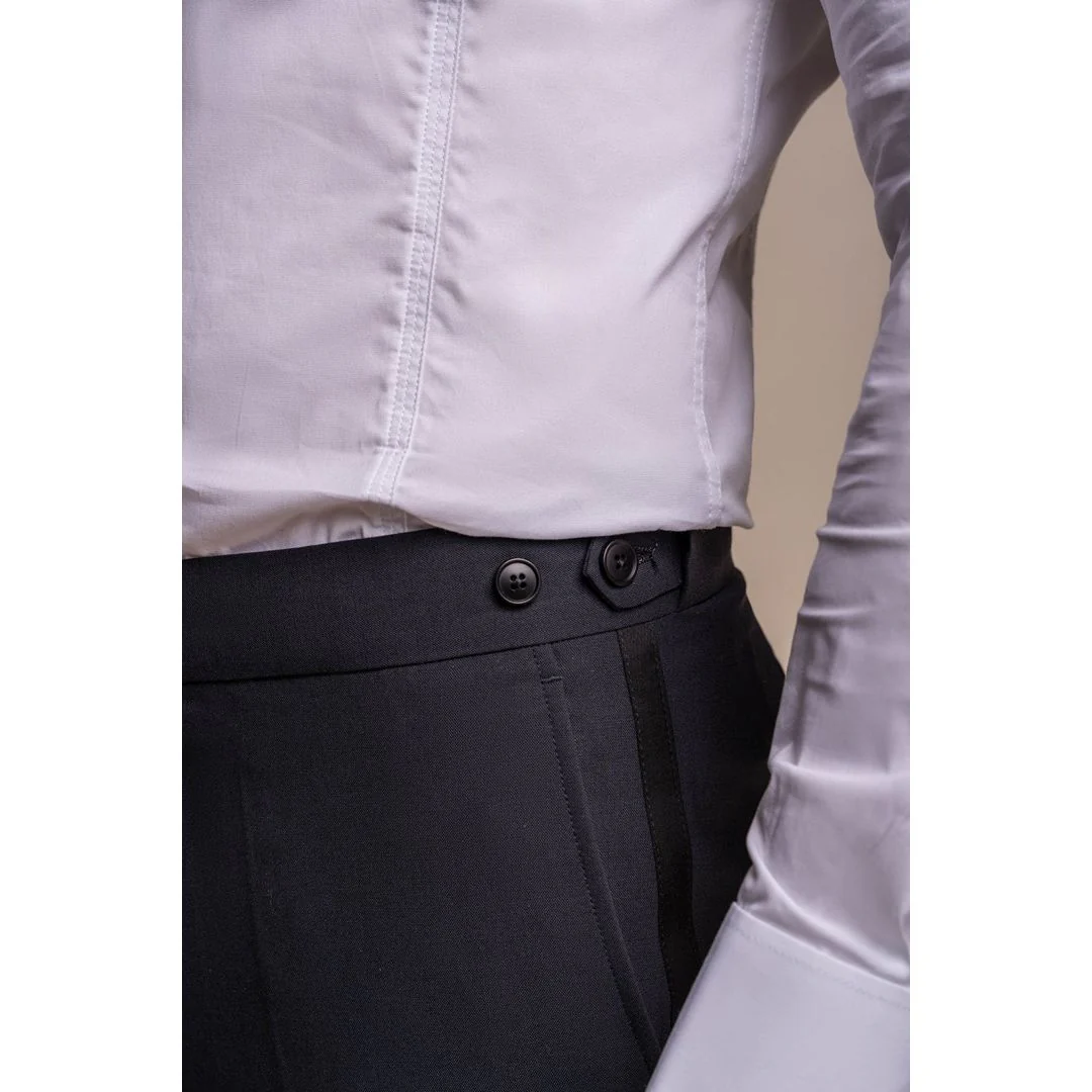 Aspen – Men’s Navy Tuxedo 2 Piece Wedding Suit - Image 6