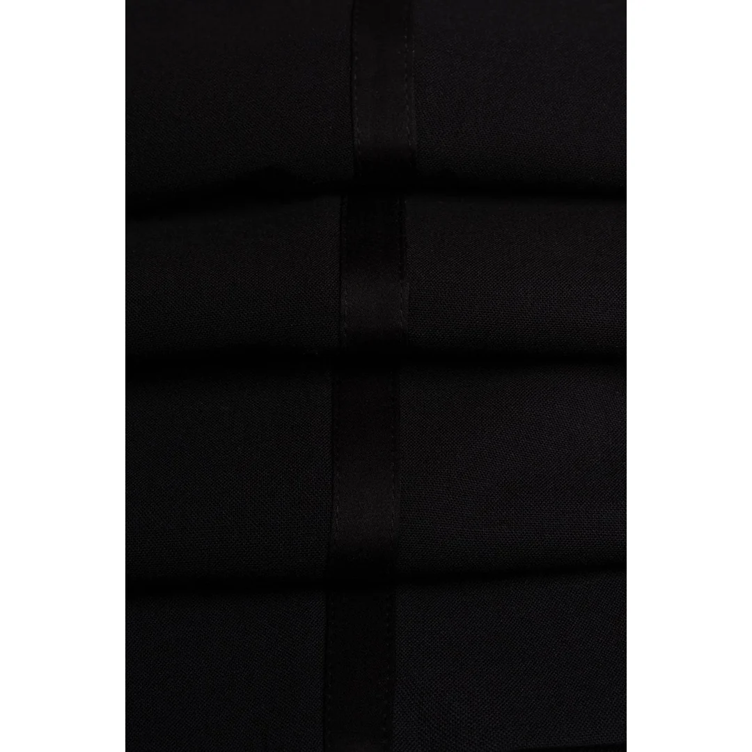 Aspen – Men’s Plain Black Classic Trousers - Image 5