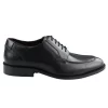 Mens Real Full Leather Black Welted Derby Shoes Smart Casual Black Wine Classic Vintage