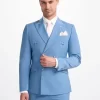 Bond – Men’s Sky Blue Double Breasted Blazer