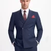 Bond – Men’s Navy Blue Double Breasted Blazer