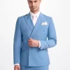 Bond – Men’s Sky Blue 2 Piece Double Breasted Suit