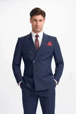 Bond – Men’s Navy 2 Piece Double Breasted Suit