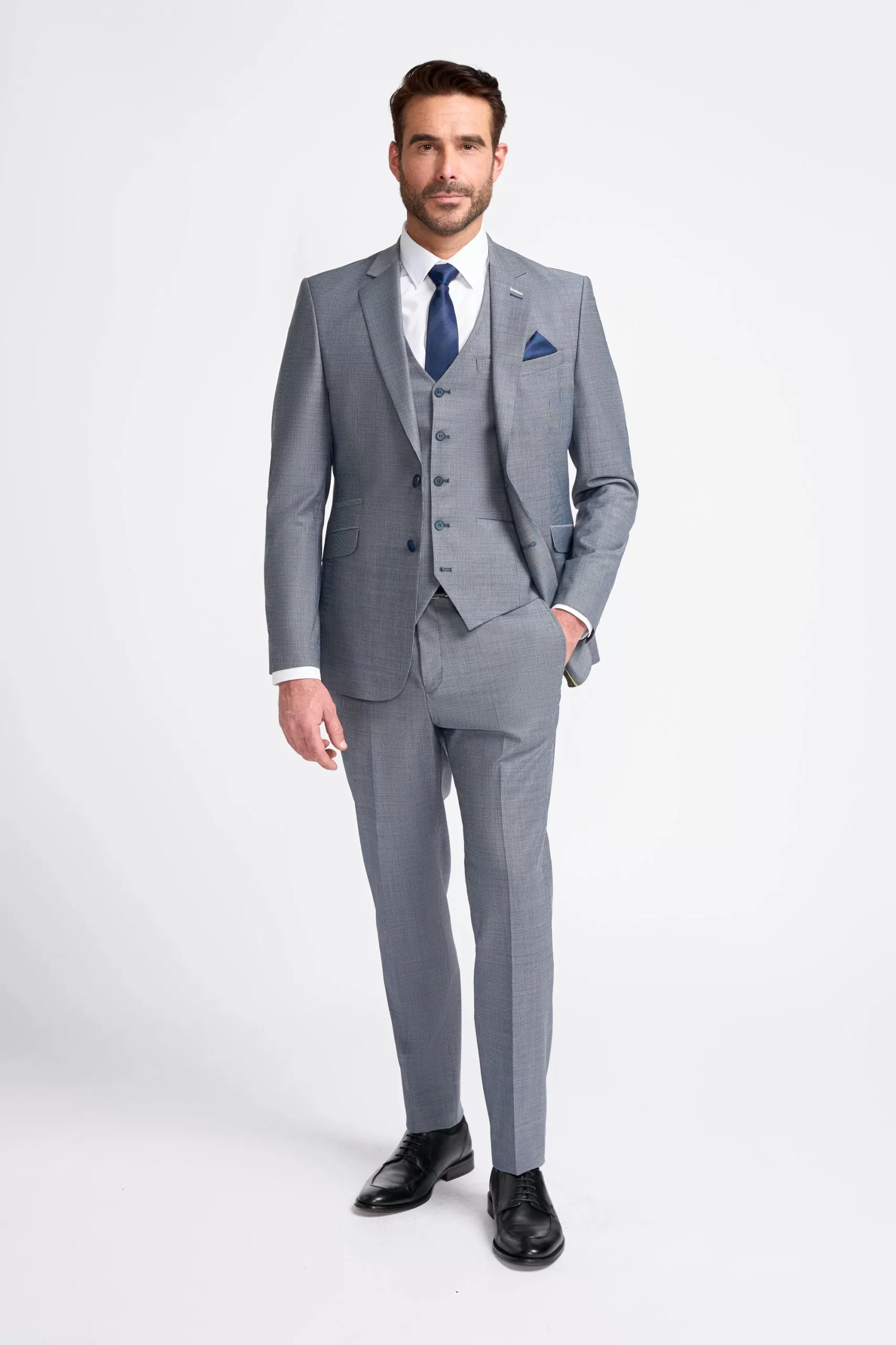 Bond – Men’s Grey 3 Piece Tailored Fit Suit - Image 10