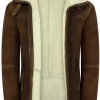 Infinity Men’s Tan-Brown Shearling Sheepskin Jacket