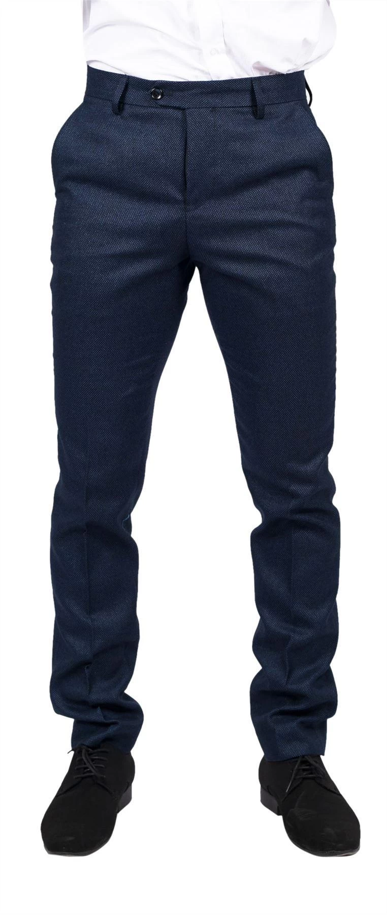 Arthur – Men’s Birdseye Navy Trousers