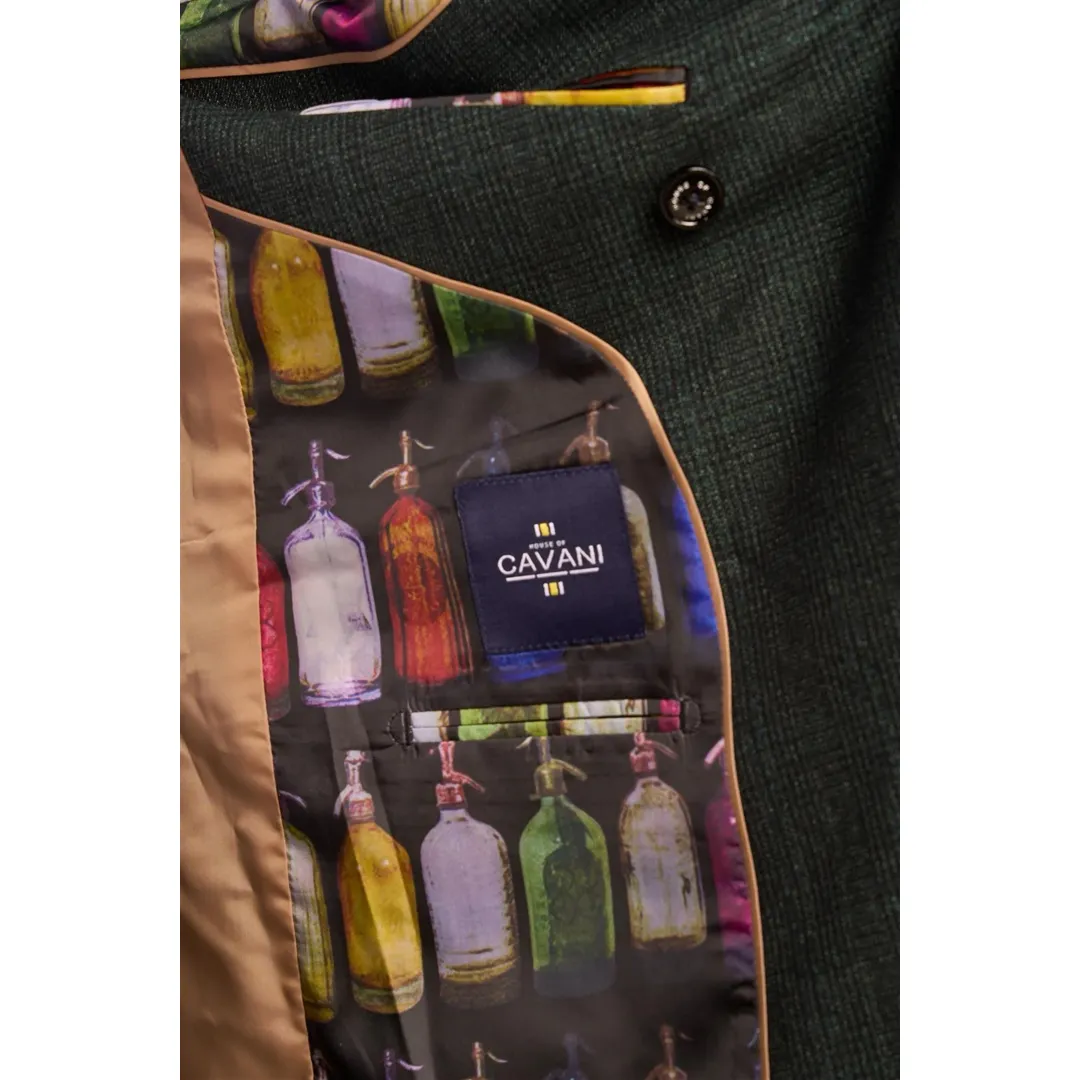 Caridi – Men’s 2 Piece Olive Green Double Breasted Suit - Image 5