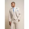 Caridi – Men’s Tweed Beige Wedding Blazer