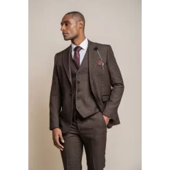Caridi – Men’s Tweed Brown Blazer
