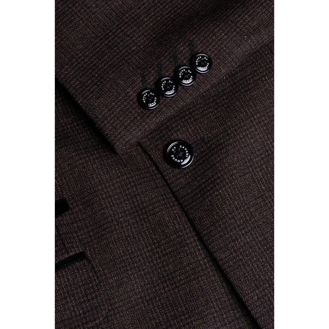 Caridi – Men’s Tweed Brown Blazer - Image 6