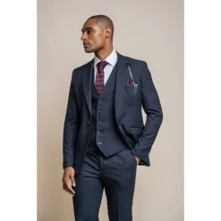 Caridi – Men’s Tweed Navy Blue Blazer