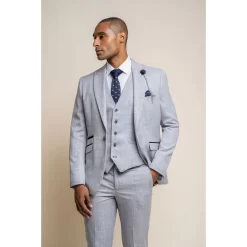 Caridi – Men’s Light Blue Wedding Blazer