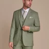 Caridi – Men’s Sage Green Checked Tailored Fit Blazer