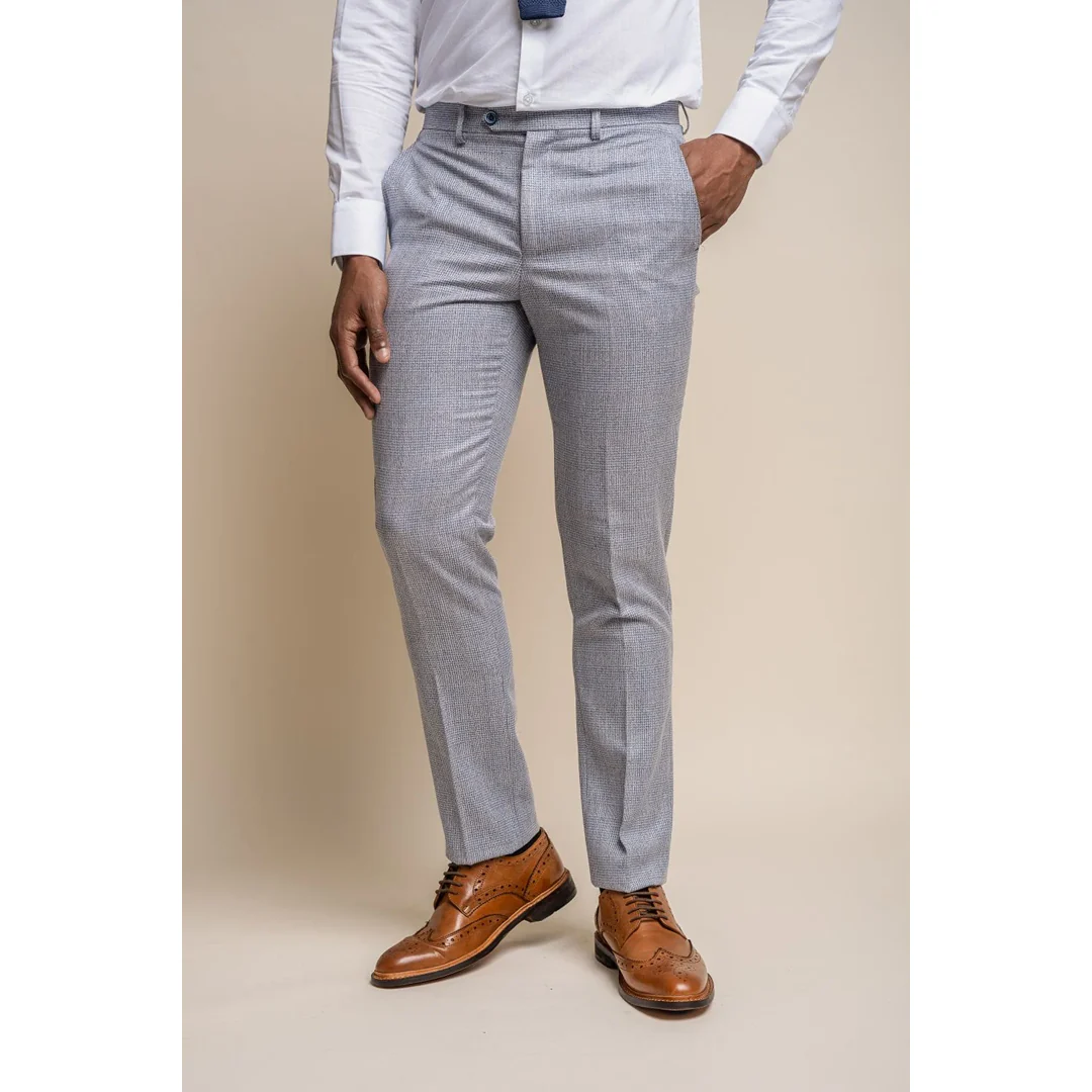 Caridi – Men’s Light Blue Wedding Trousers