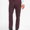 Caridi – Men’s Burgundy Checked Trousers