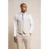 Caridi – Men’s Tweed Beige Wedding Waistcoat