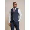 Caridi – Men’s Tweed Navy Blue Waistcoat