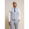 Caridi – Men’s Wedding Light Blue Waistcoat