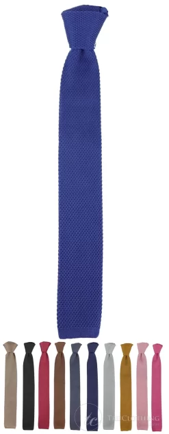 Casual Knitted Tie – Many Colours