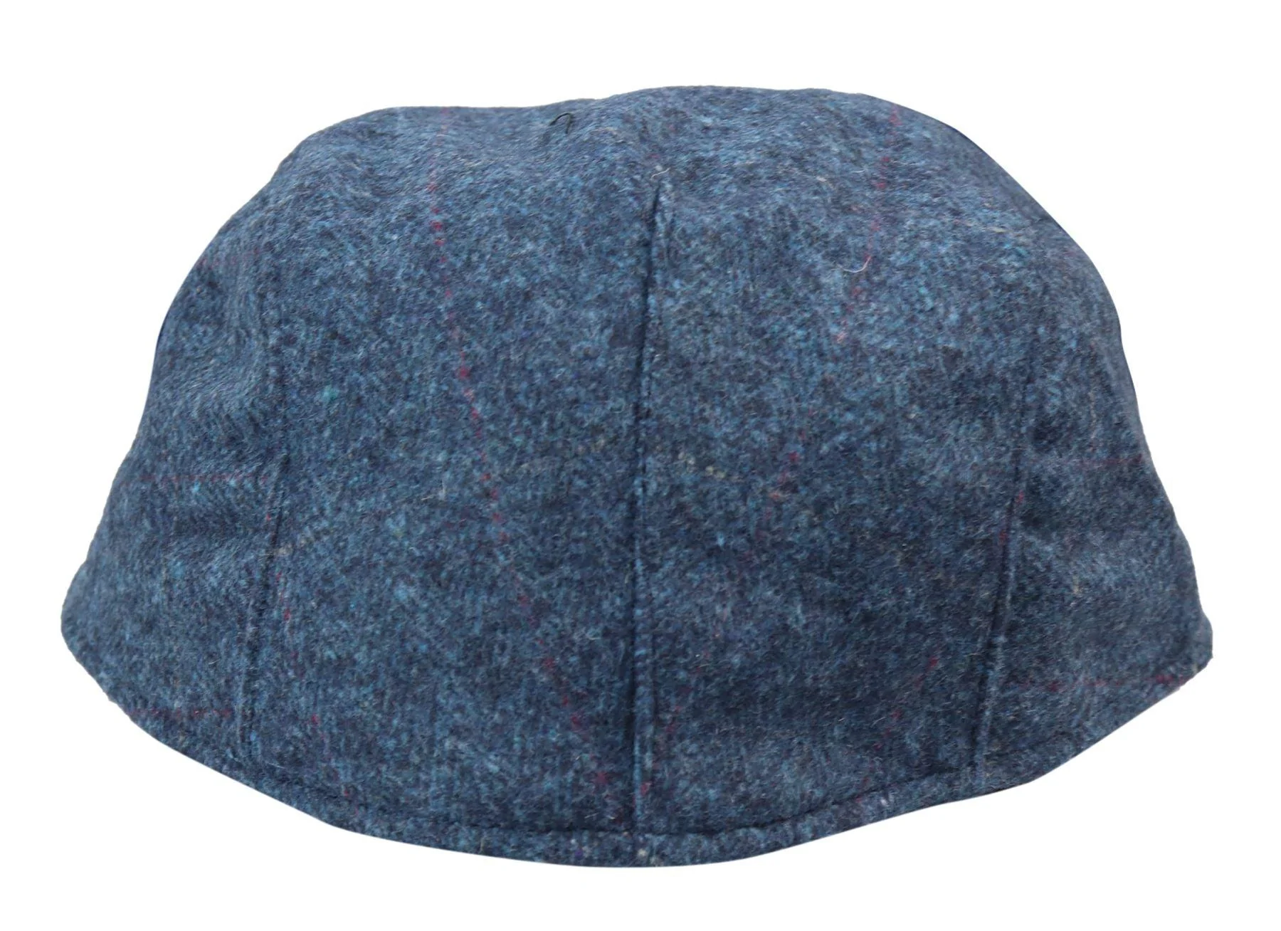 Mens Grandad Baker Flat Blue Cap 8 Panel Tweed Vintage Classic Smart Casual 1920s - Image 2