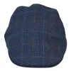 Mens Grandad Baker Flat Navy Cap 8 Panel Tweed Vintage Classic Smart Casual 1920s