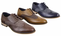 Cavani Horatio – Men’s Tweed & Leather Oxford Shoes