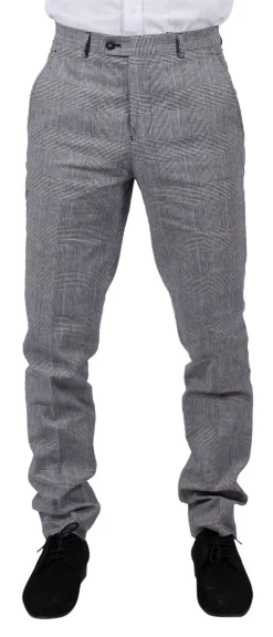Arriga – Men’s Grey Blue Check Trousers