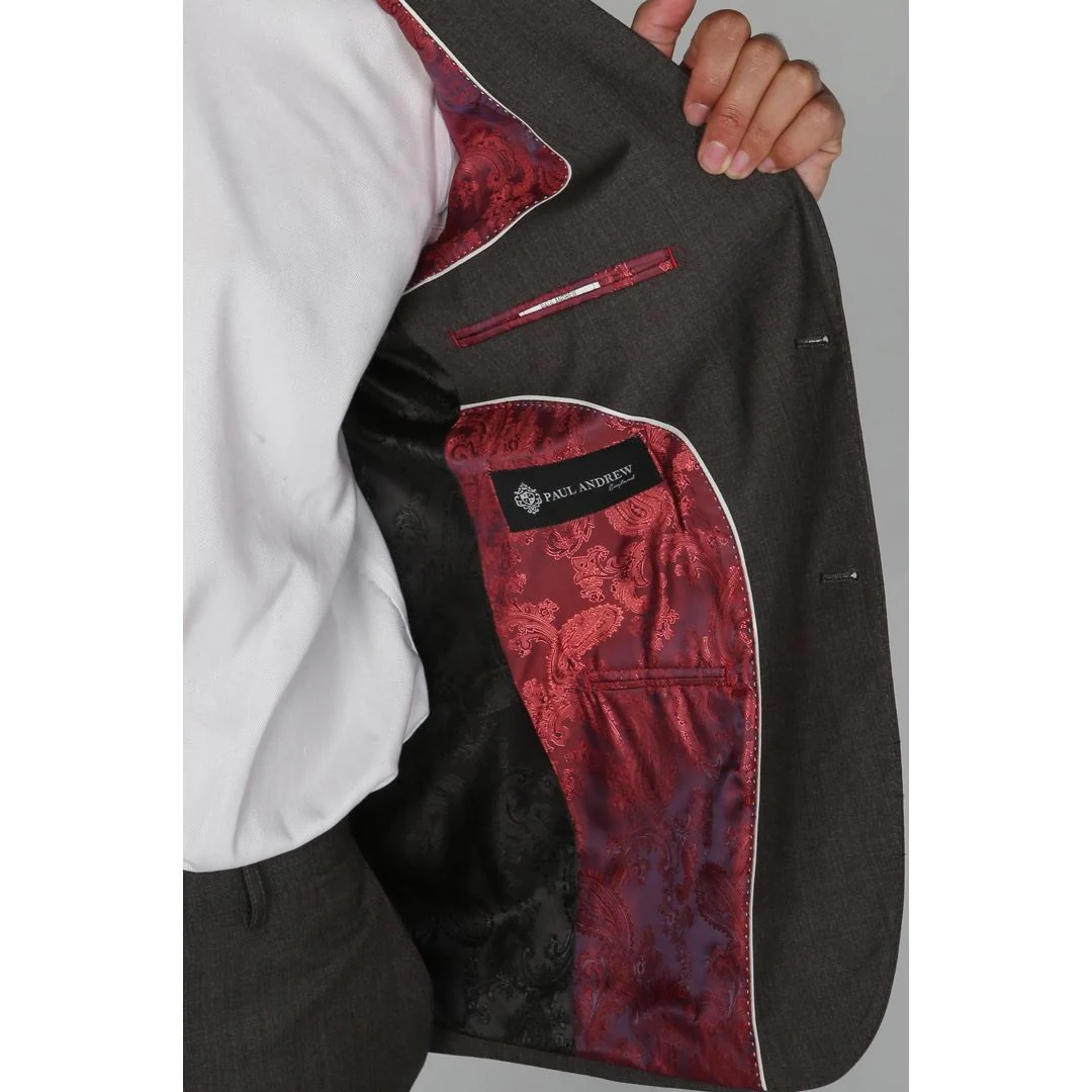 Charles – Men’s Charcoal Blazer - Image 2