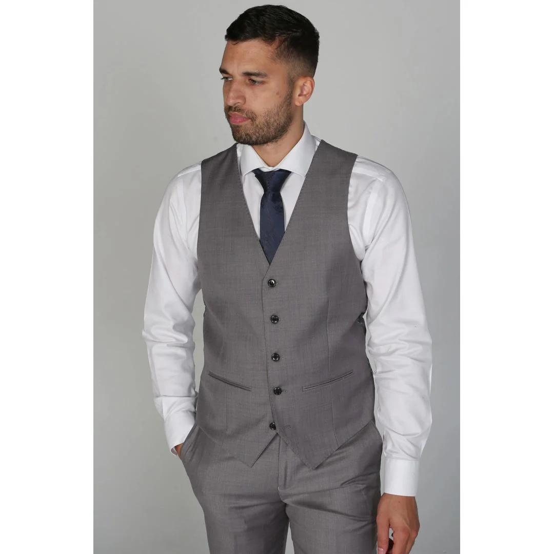 Charles – Men’s Grey Waistcoat