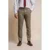 Gaston – Men’s Tweed Olive Check Trousers