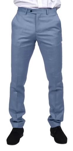 Charles – Men’s Light Blue Summer Trousers