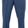 Dion – Men’s Blue Herringbone Tweed Check Trousers