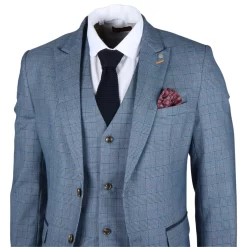 Earl – Men’s Blue Checked Blazer