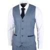 Earl – Men’s Blue Checked Waistcoat