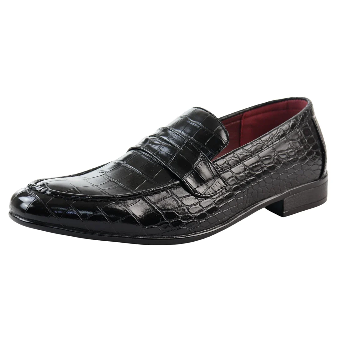 Men’s Slip On Formal Black Loafers - Image 3